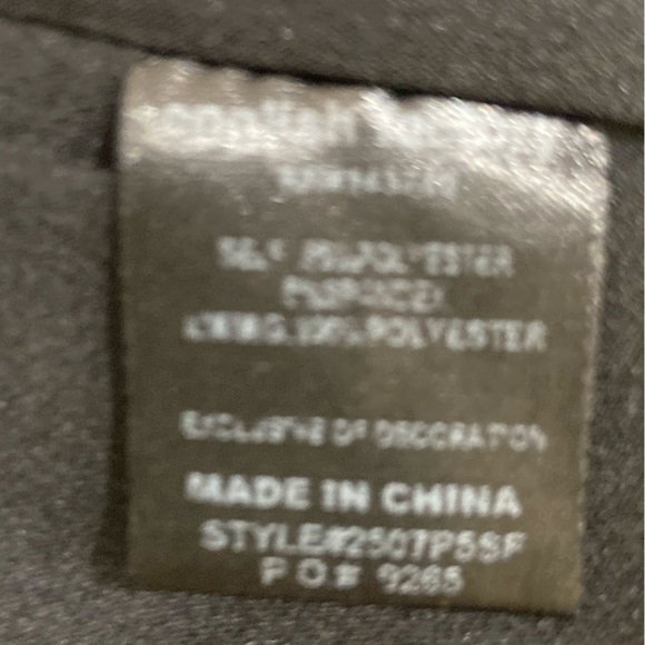 English factory high waisted black pleated front short fringe trim size small - Picture 6 of 7